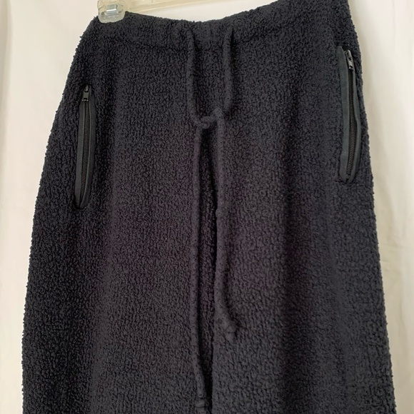 SKIMS black 'Teddy High Pile Fleece Track Pants Joggers' - Picture 4 of 9